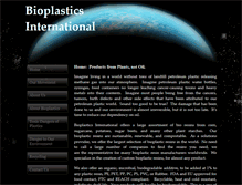 Tablet Screenshot of bioplasticsinternational.com